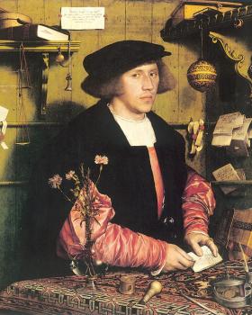 小漢斯 荷爾拜因 Portrait of the Merchant Georg Gisze